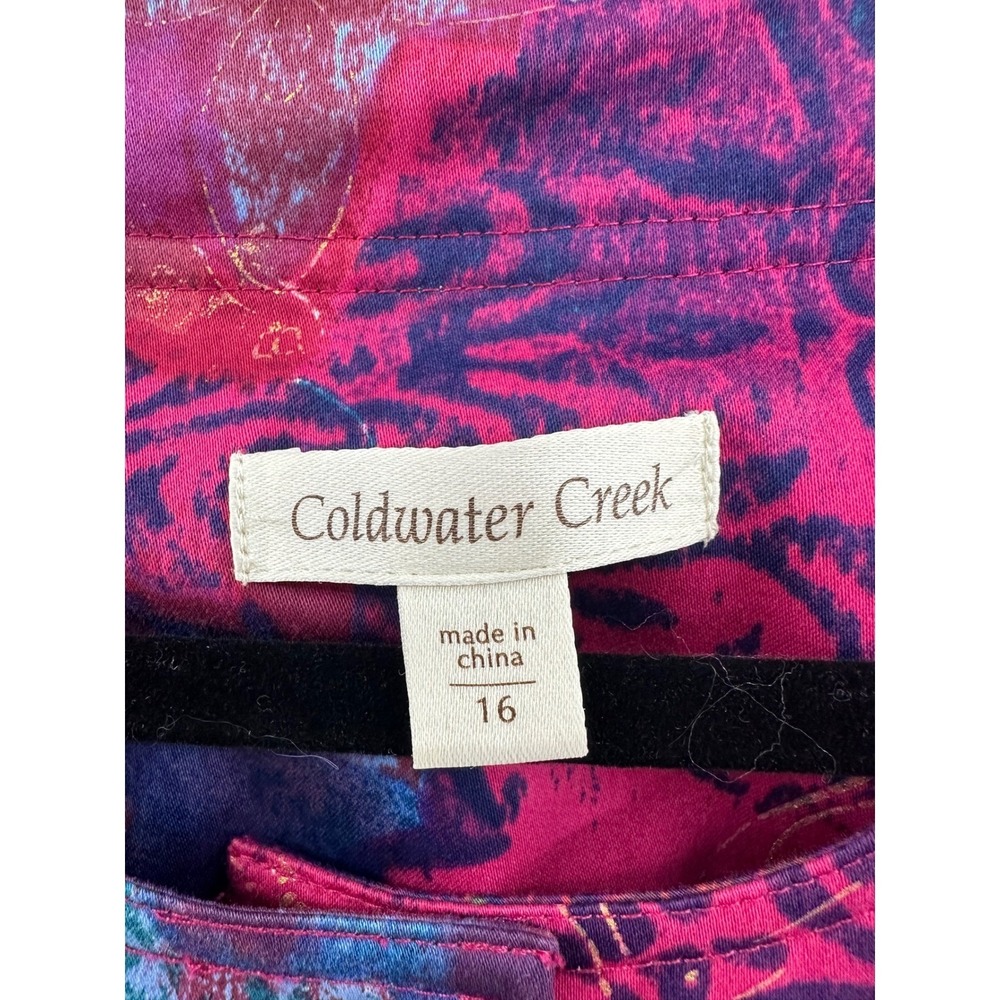 Coldwater Creek Multicolor Patchwork Jacket Size … - image 4